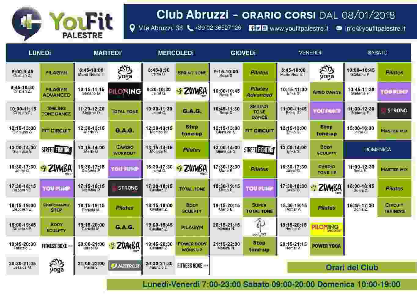 Abbonamento 11 mesi palestra YouFit (v.le Abruzzi)