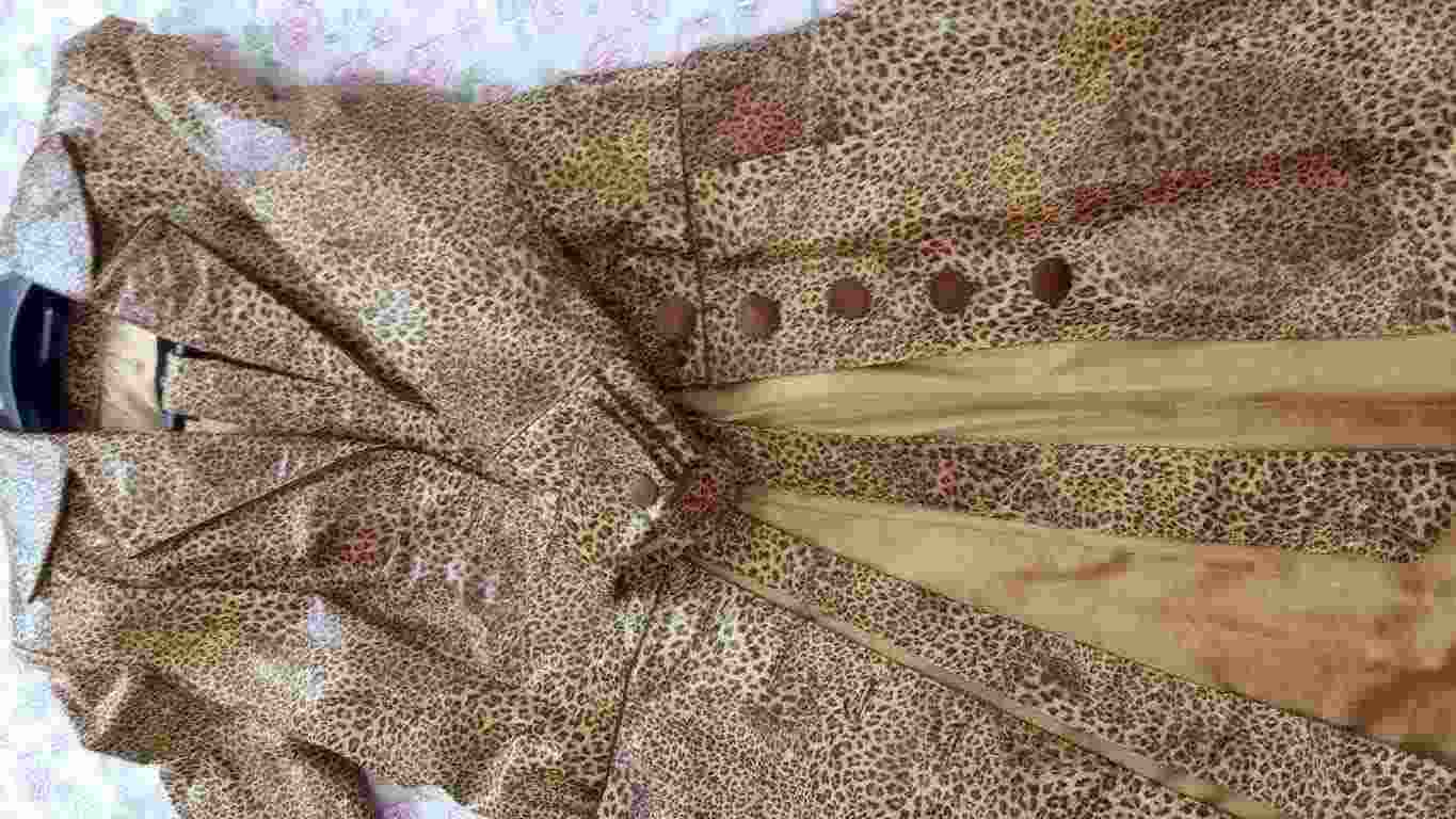 Cappotto pelle leopardata, cuciture laser, collezione 2018/19