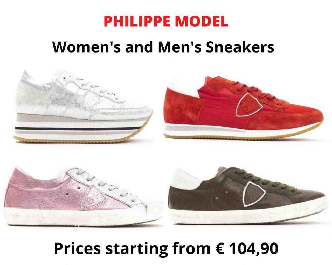 STOCK SNEAKERS UOMO E DONNA PHILIPPE MODEL