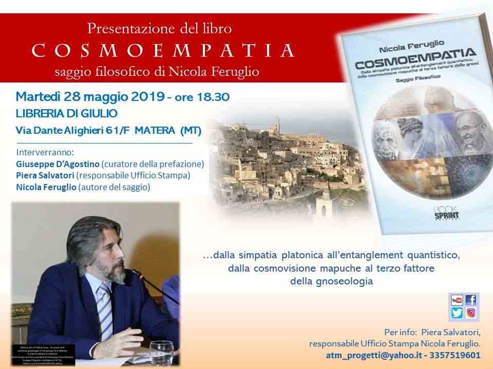 COSMOEMPATIA (Presentazione del libro di Nicola Feruglio a MATERA) 