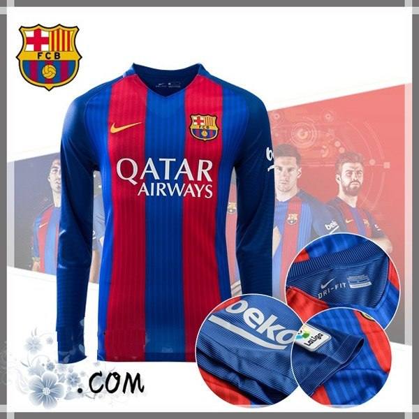 Camiseta Barcelona Primera 2017 2018 Manga Larga