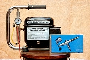 Compressore Olimpo con penna x aerografo