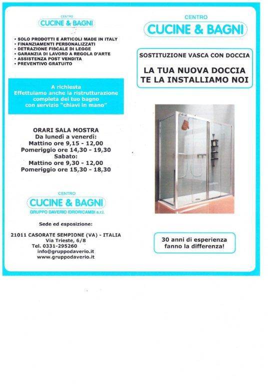 Sostituzione vasca con doccia,Varese,Gallarate,Somma L.do