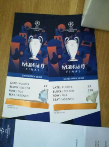 3x biglietti finale della UEFA Champions League 2019 al Wanda Metropolitano Stadium