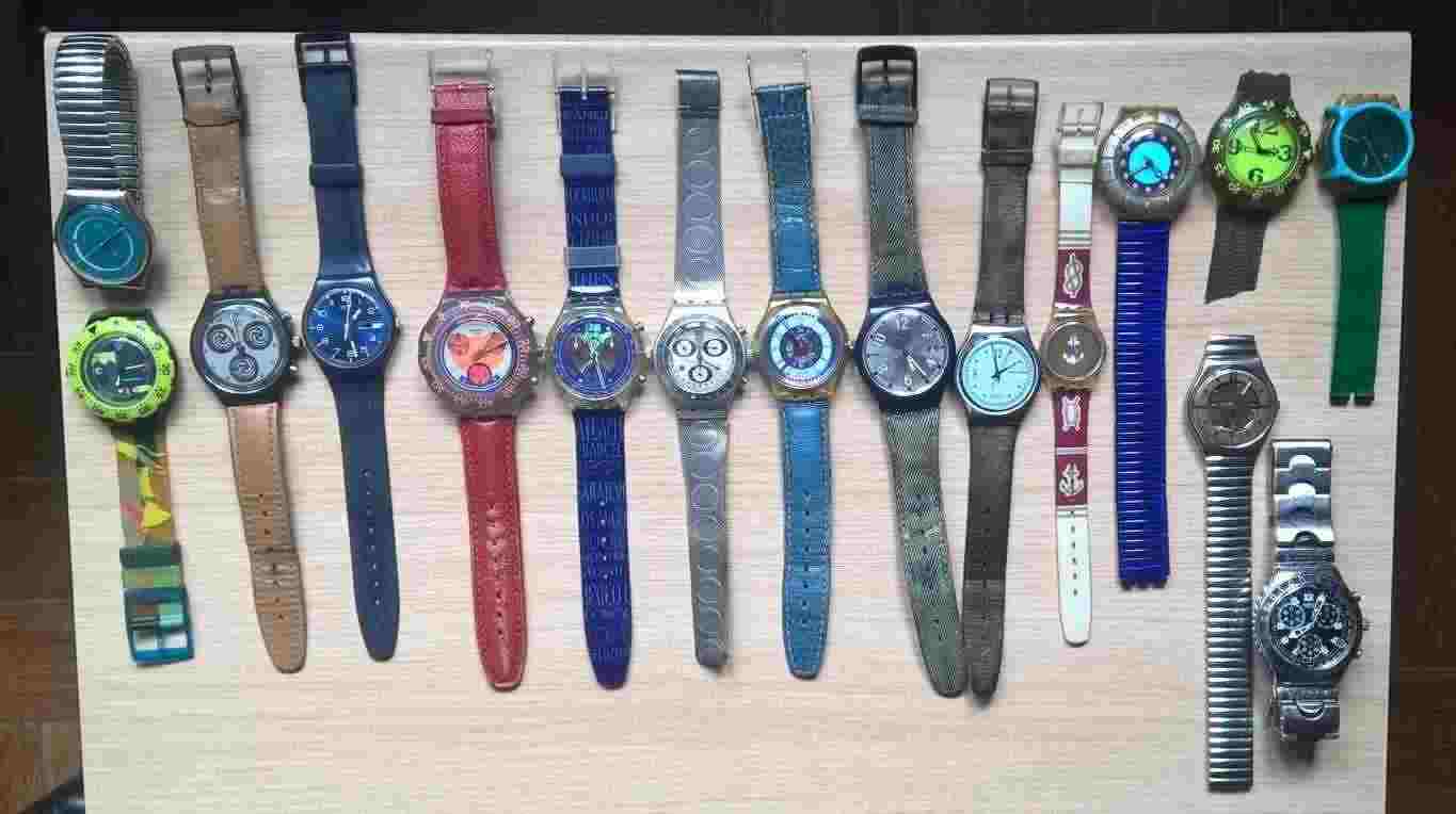 16 orologi Swatch anni dal 1990 al 1999