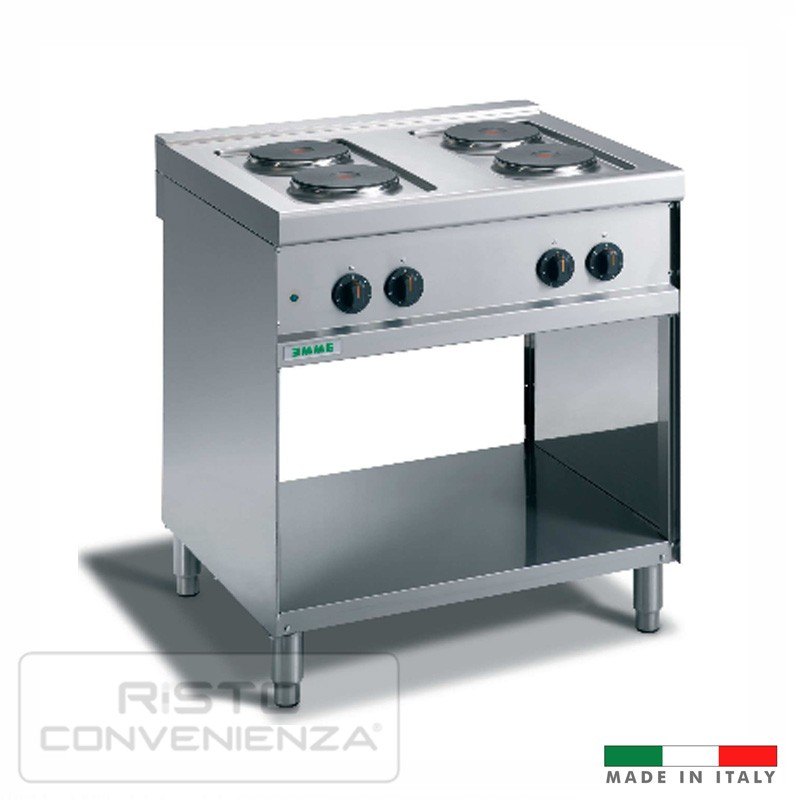 Cucina elettrica acciaio inox professionale Made in Italy