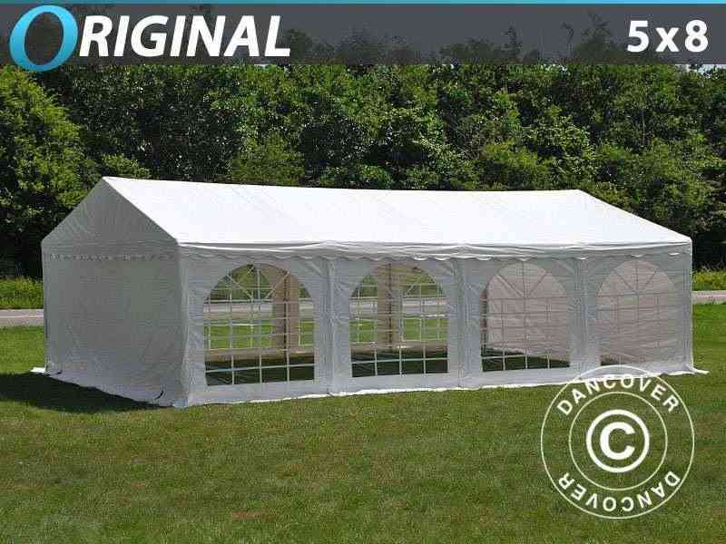 Tendone per feste Original 5x8m PVC, Bianco