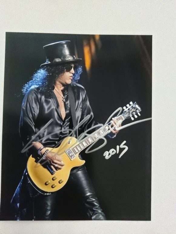 FOTO Slash Guns N' Roses Autografata Signed + COA Photo Slash Guns N' Roses Autografata Sign
