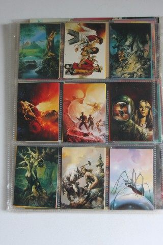 Lotto Card Sci-FI Fantasy Pin Up collezionabili anni 90