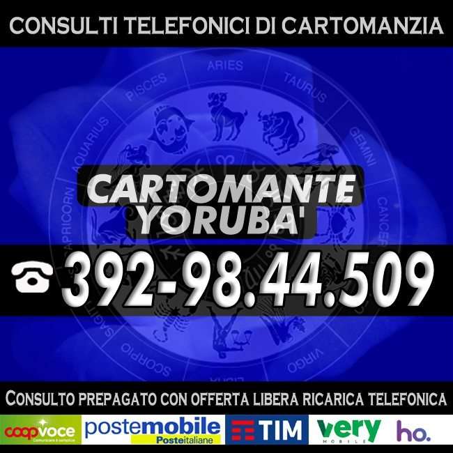 Astrologo, Cartomante e Sensitivo a tua disposizione per un consulto telefonico di Cartomanzia