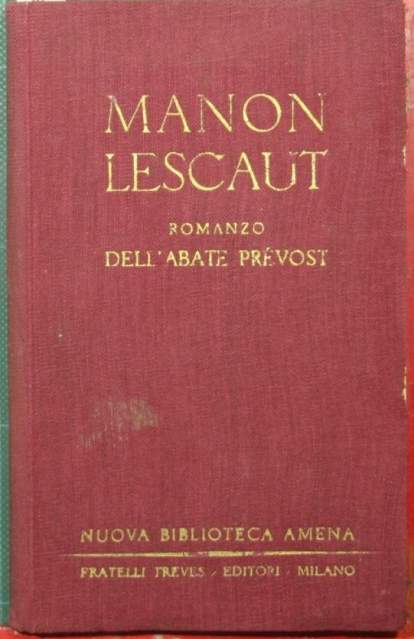 Manon Lescaut romanzo dell'abate Prevost