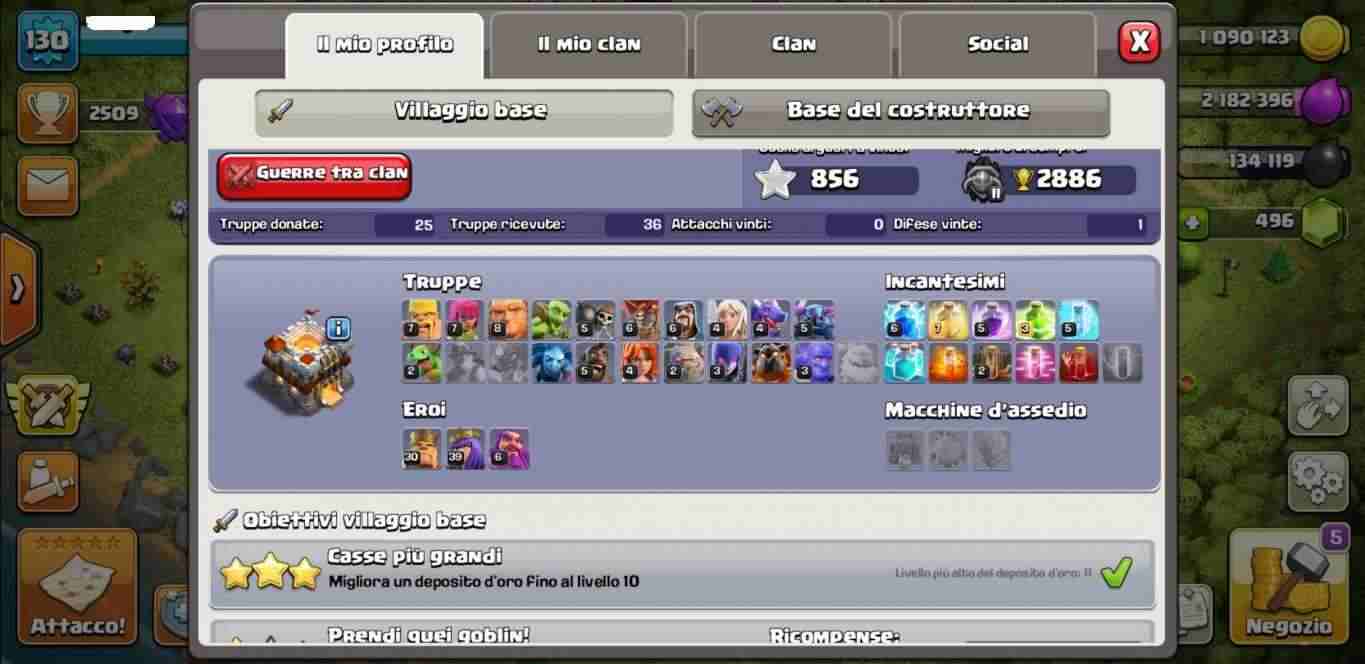 Villaggio Clash of clans th11 buon livello