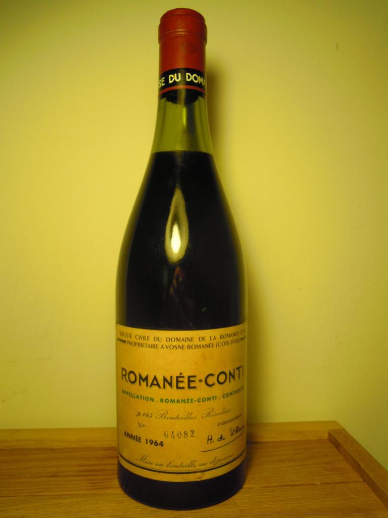 Bottiglia superba Romanée Conti 1964 DRC
